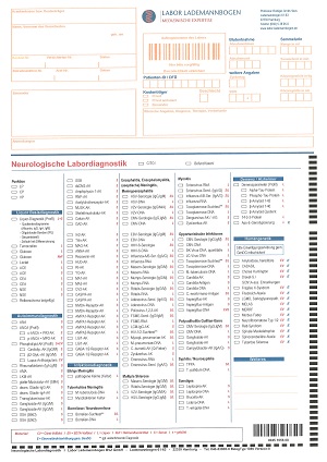 Anforderungsformular Neurologie