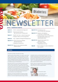 Sonic Newsletter Themenheft Diabetes erste Seite