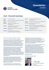 Sonic Newsletter Themenheft Gynäkologie erste Seite