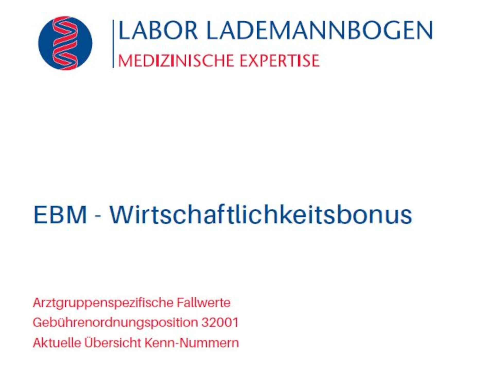 Ausschnittbild der EBM Broschüre Labor Lademannbogen