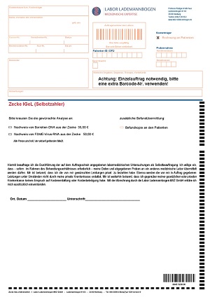 Anforderungsbeleg Zecke auf Borrelien und FSME (IGeL)